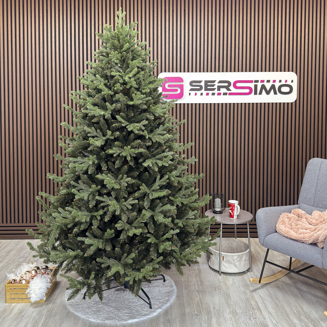 Brad artificial Christmas Deluxe by Sersimo, Royal Felara, 2D+3D, 230cm