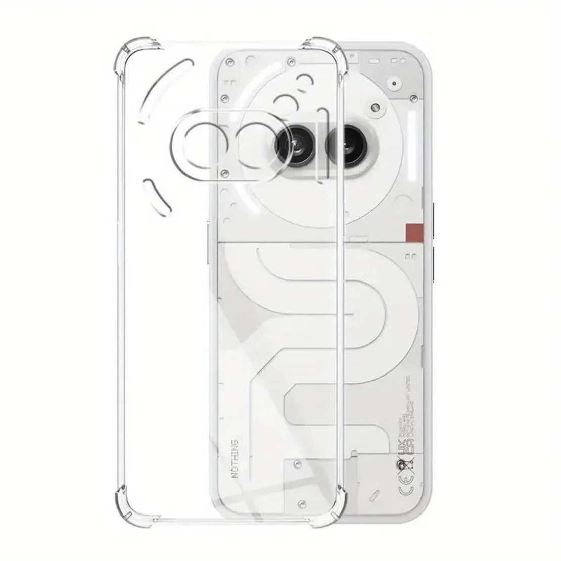 Husa de Protectie, Vafy, Compatibila cu Nothing Phone 2A, TPU Antisoc, Protectie Colturi, 1.5 mm Transparent