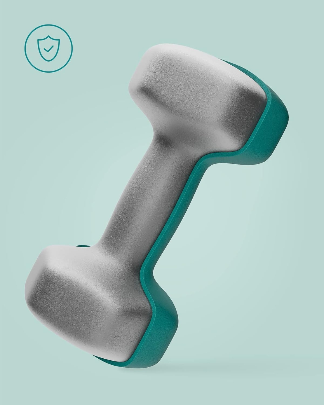 SONGMICS Set gantere fitness hex 2x3 kg, antiderapante, din fier invelit in vinil, verde