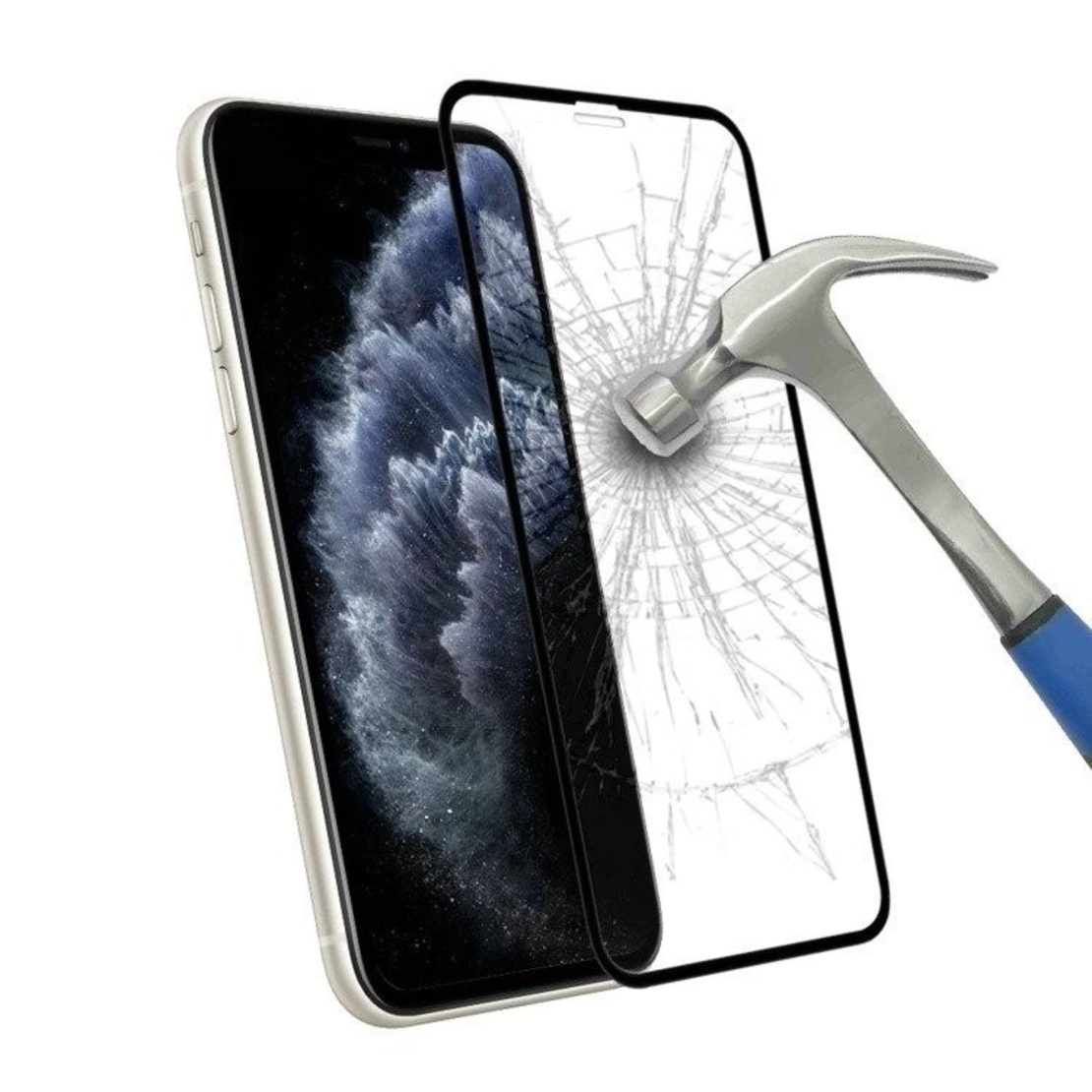 Folie Sticla Securizata Flippy compatibila cu Samsung S20 Plus, Full Glue, Curbata, Gaura pentru amprenta, Negru