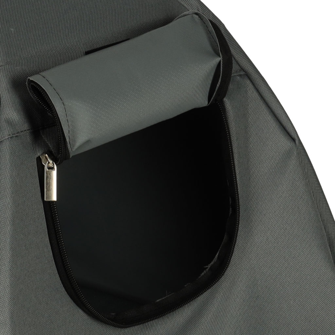 Casuta cu pat pentru caini si pisici, cu acoperis detasabil si baza ventilata, 54x44x60 cm, negru