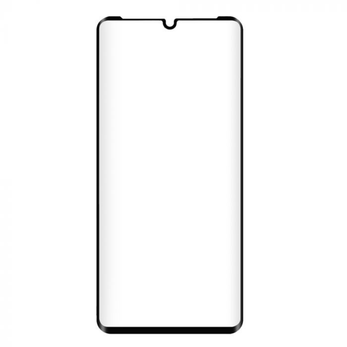 Folie Sticla Curbata, compatibila cu Huawei P30 Pro Full Face Negru, Flippy