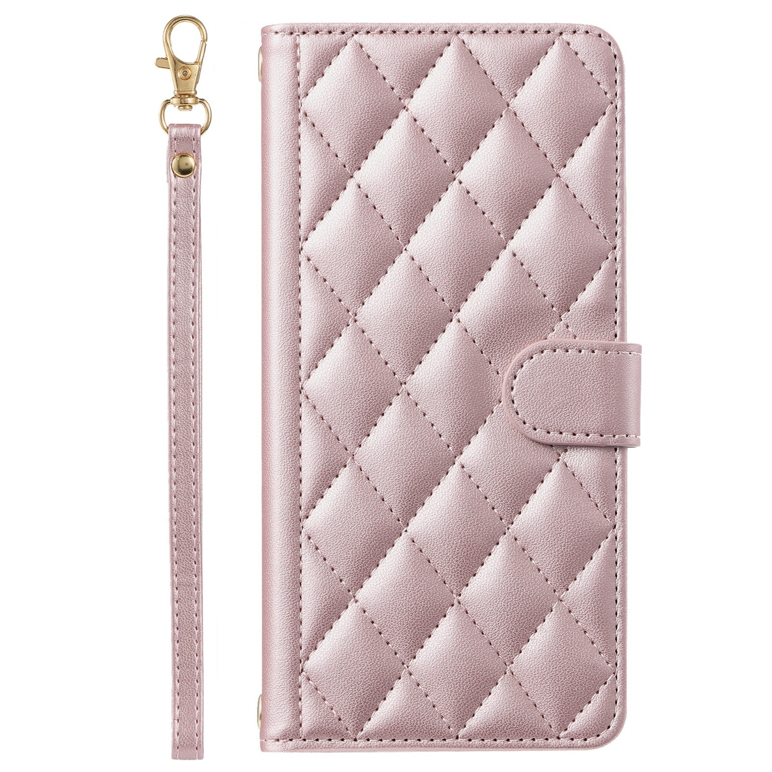 Husa de Protectie Tip Carte, Vafy, pentru Apple iPhone 15 Plus, Model cu Suport si Capsa, Antisoc, Rezistenta la Impact, Protectie Camera, Roz