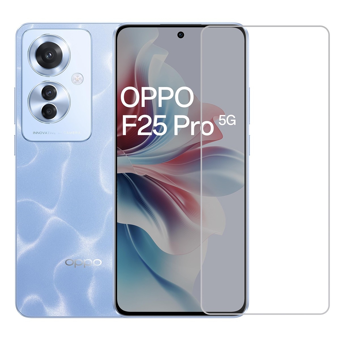 Folie Securizata pentru Oppo F25 Pro, Vafy, Sticla Securizata 3D, High Definition Ultra Clear 2.5 HD, Margini Arc, 0.3 mm, Anti Zgirieturi, Anti bule, TransparentaFolie de Sticla Transparenta, 3D Compatibila cu Oppo F25 Pro