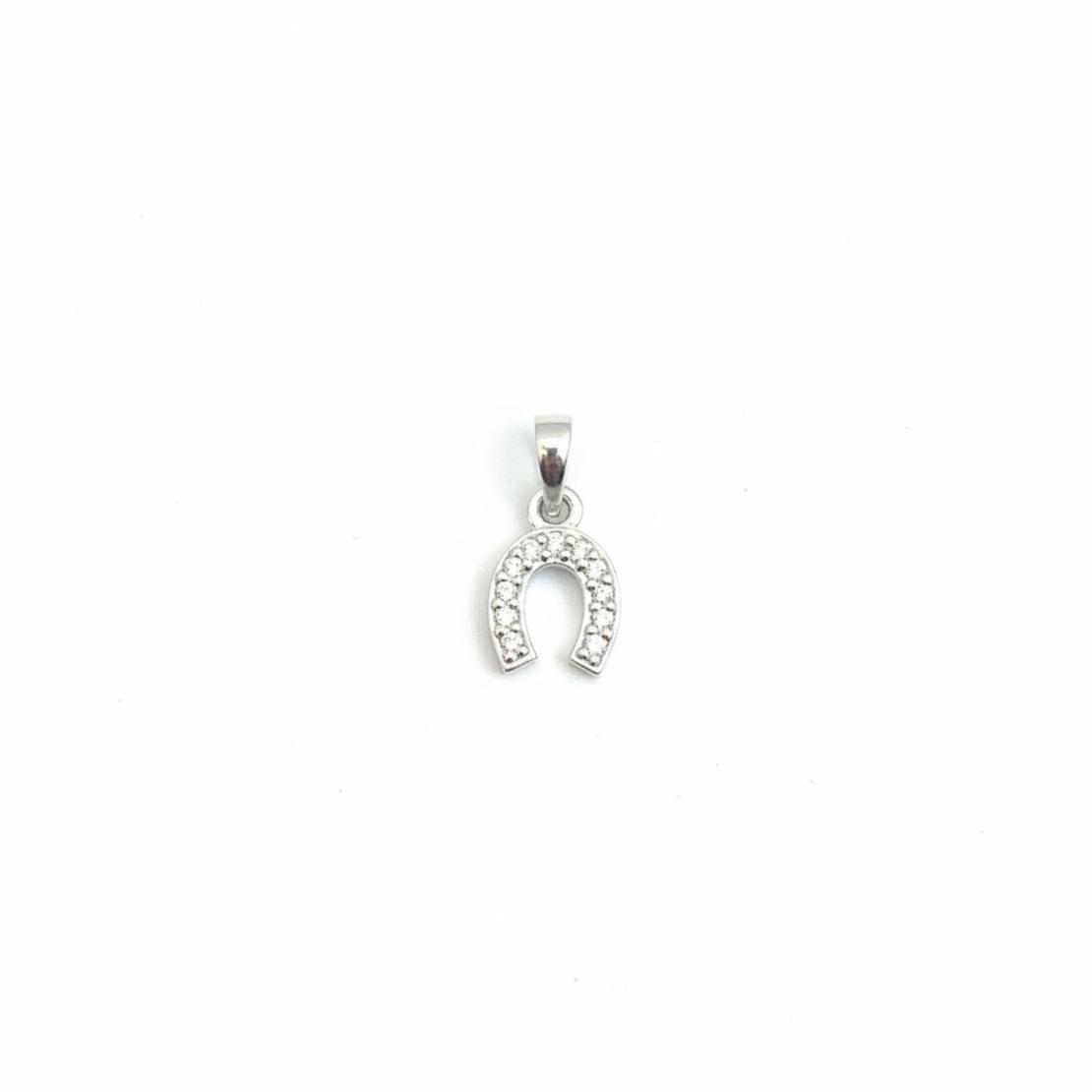 Pandantiv Argint 925, Jolie Silver, Potcoavă Cu Pietre, 0.66g