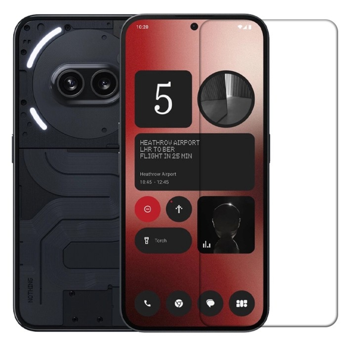 Folie Sticla Securizata pentru Nothing Phone 2a, Vafy, Sticla de protectie Compatibila cu Nothing Phone 2a, 2.5D, HD, Transparenta