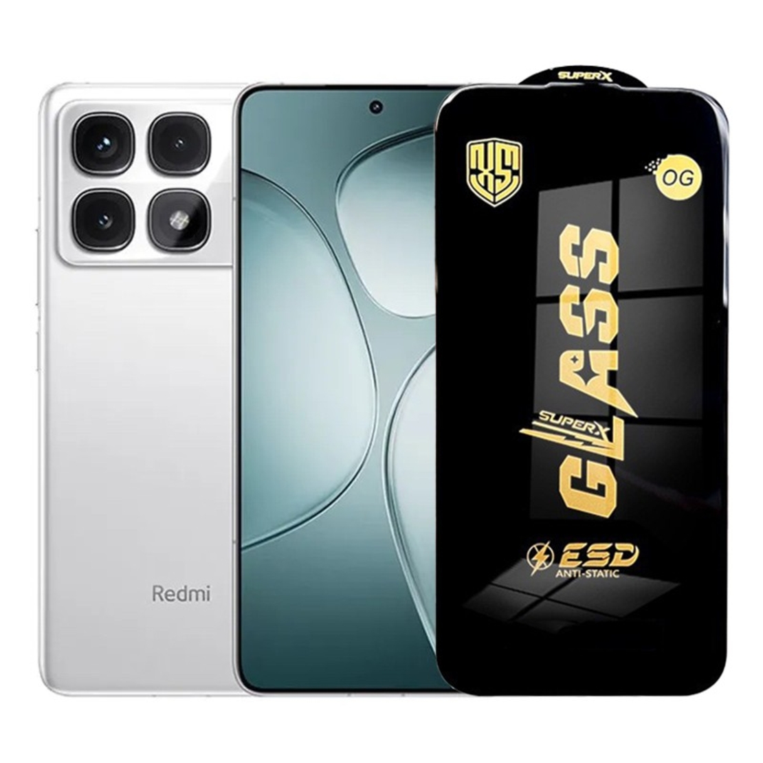 Folie de Protectie pentru Xiaomi Redmi K70 Ultra, Vafy, Sticla Securizata ESD, Margini Negre, Rezistenta la Zgirieturi, Antistatica, 0.35 mm, Transparenta