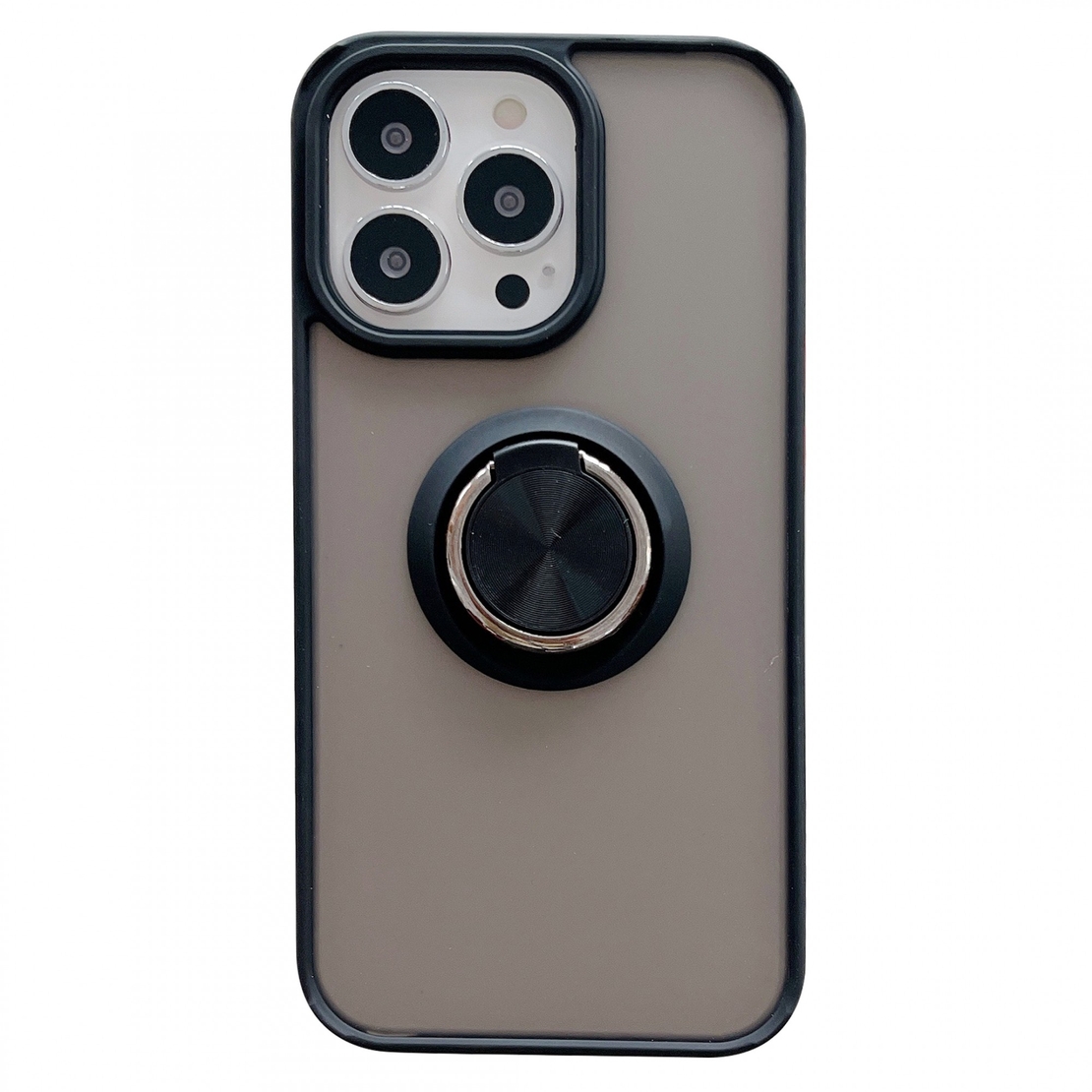 Husa de protectie Vafy compatibila cu Apple iPhone 13 Pro Max,Defender cu prindere inel,Negru