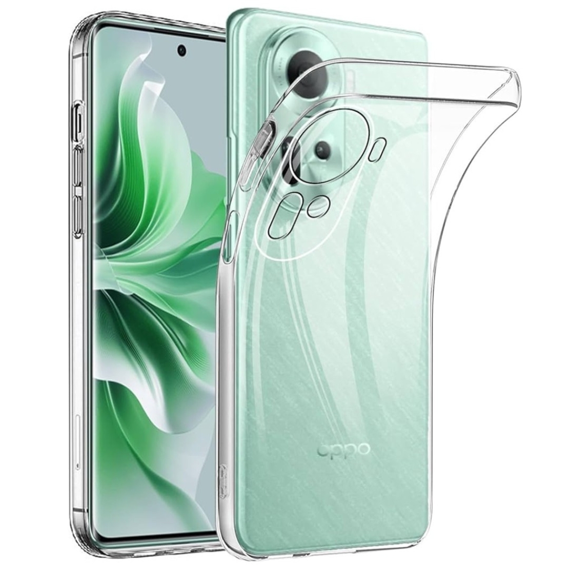 Husa Telefon, Vafy, Compatibila Oppo Reno 11F, Carcasa TPU, Protectie Camere, 1.5 mm, Transparent