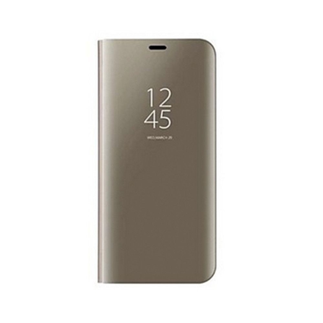Husa Samsung Galaxy J3 2017 Flip Cover Oglinda Auriu