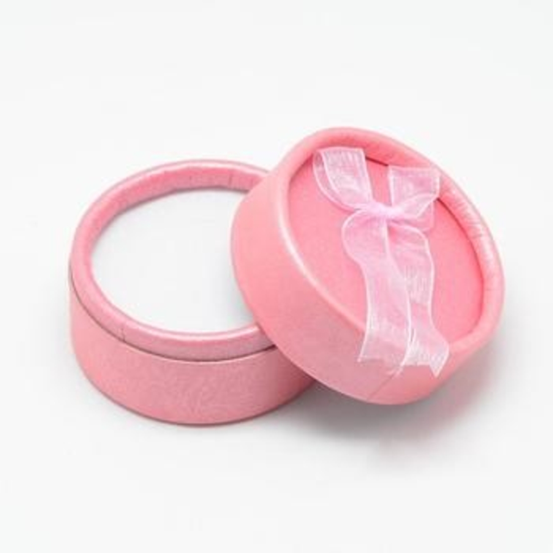 Cutiuta Cadou Rotunda Roz diametru 5cm