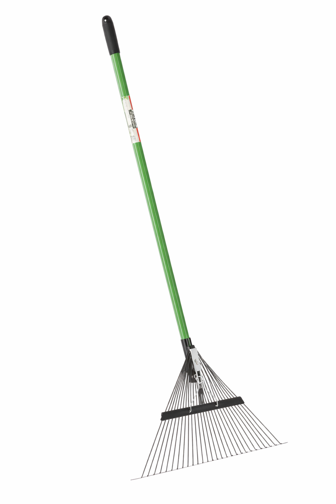 Grebla gradina pentru frunze cu dinti reglabili, maner fibra de sticla 150 cm, cap din otel, 58x40x150 cm, verde