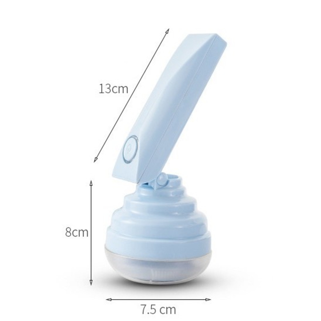 Aparat Pentru Curatat Scame, Par Si Praf, Vafy, Trimmer pentru Diferite Tipuri De Material, Cu Lame Din Otel Inoxidabil, Maner Flexibil, Incarcare Prin USB, 13x8 cm, Albastru