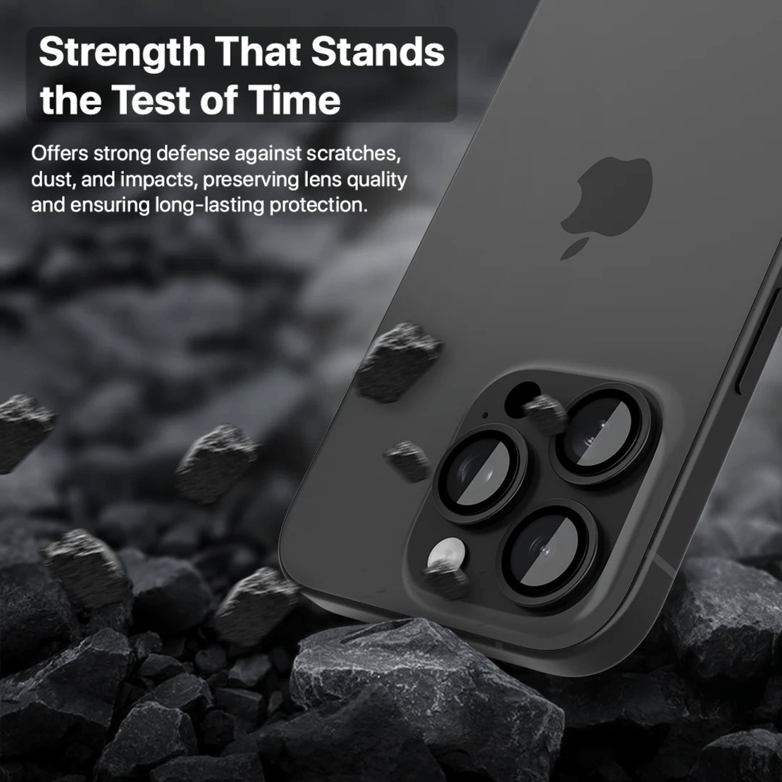 Folie Sticla pentru Camera, Vafy, Pentru Apple iPhone 16 Pro, 3D, Transparent
