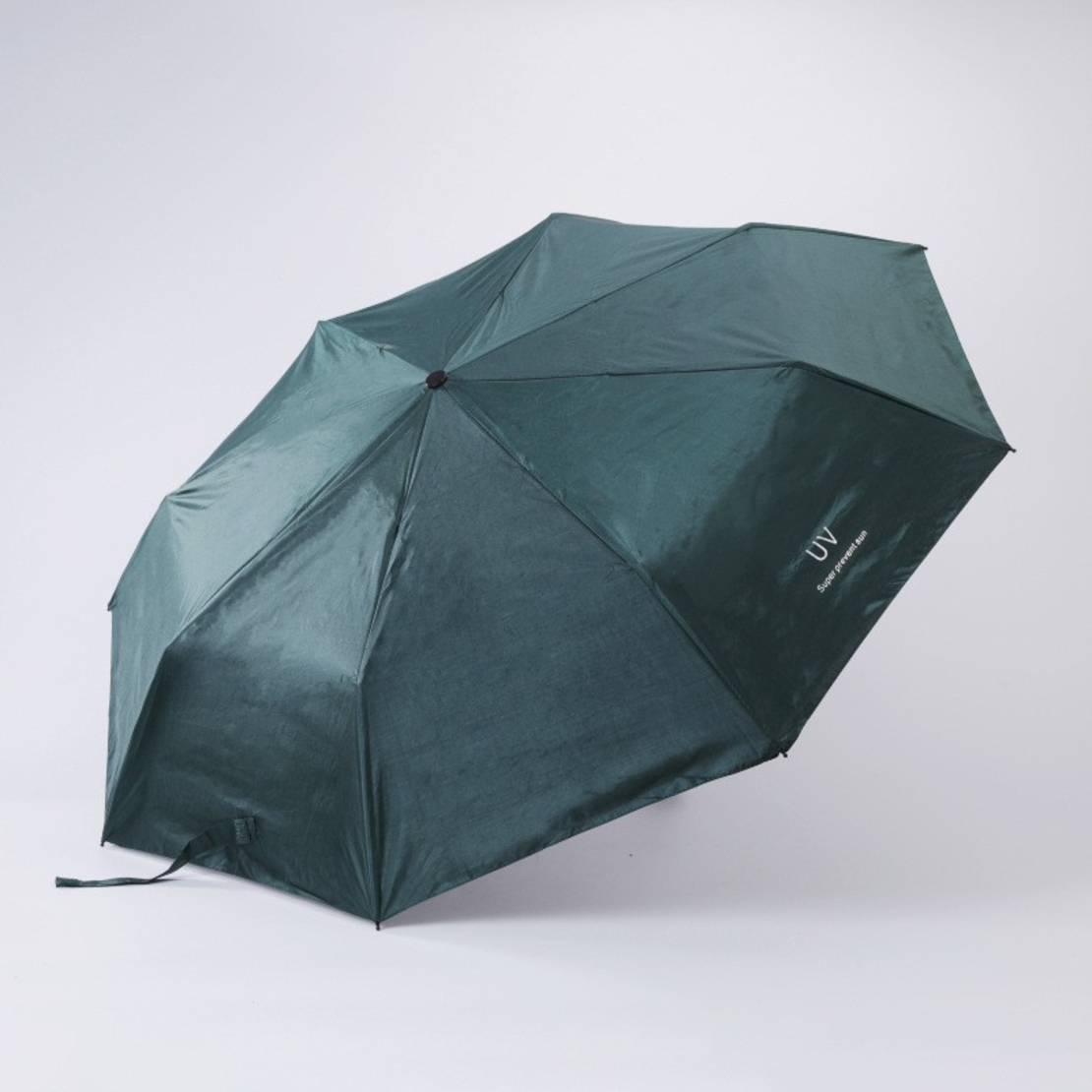 Umbrela, Flippy, Protectie UV Soare, Protectie Ploaie, Pliabila, din Vinil si Otel, 96 x 67 cm, Verde