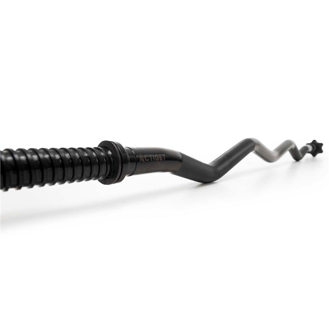 Bara haltera curbata Z pentru greutati 120 cm, diametru 25 mm, otel, incarcare maxima 140 kg, negru