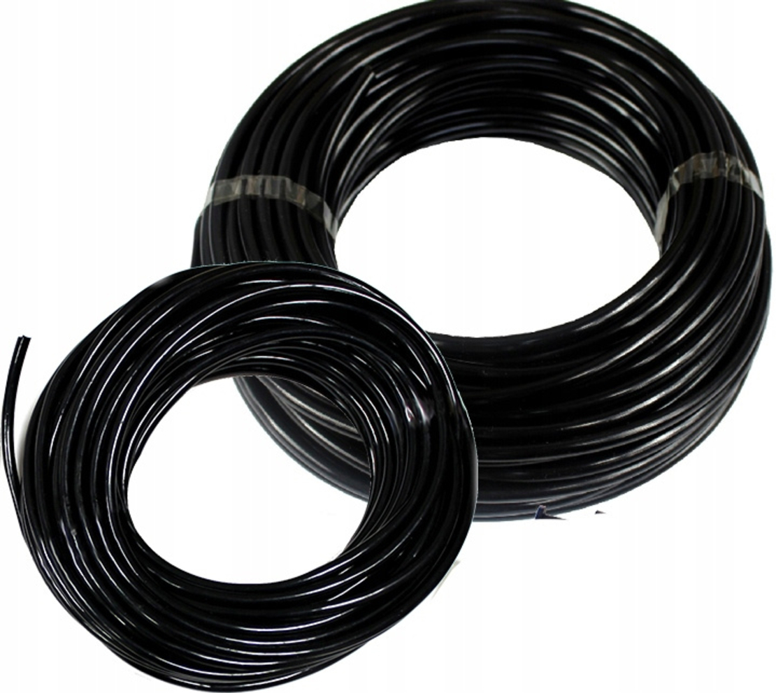 Set irigare gradina cu furtun PVC si picuratori, furtun 2 x 10 metri, 10 picuratori stick cu tub, negru