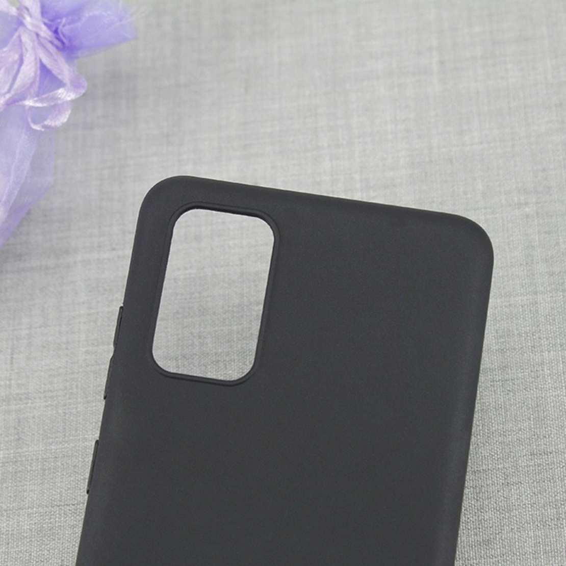 Husa protectie Vafy compatibila cu Samsung Galaxy A51 4G Liquid Silicone Case Negru