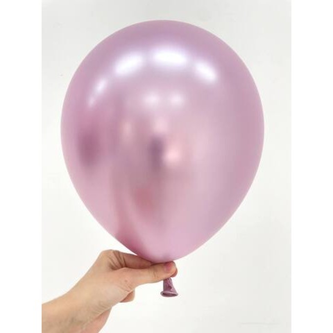 Set 12 Baloane, Flippy, din Latex Chrome, 30 cm, Mov Deschis