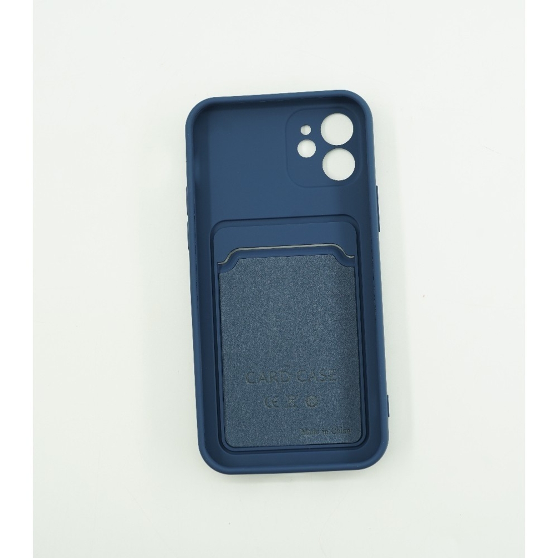 Husa protectie Vafy cu suport card compatibila cu Huawei P Smart 2021 Albastru inchis