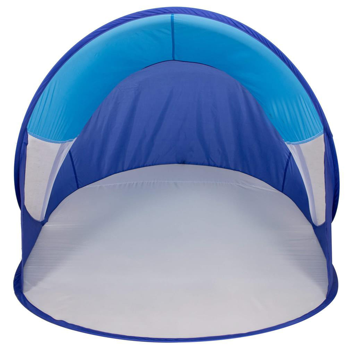 Cort plaja si picnic semi-deschis Sersimo, protectie UV, 200x120x95cm, albastru