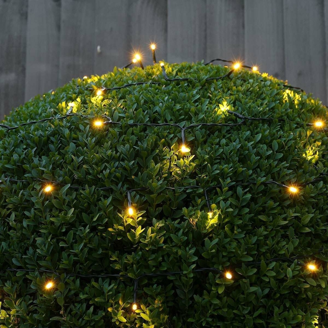 Instalatie Craciun Liniara, Vafy, de Exterior, IP65, cu Alimentator 1.5 m inclus, 10 metri, 100 LED, Alb Cald