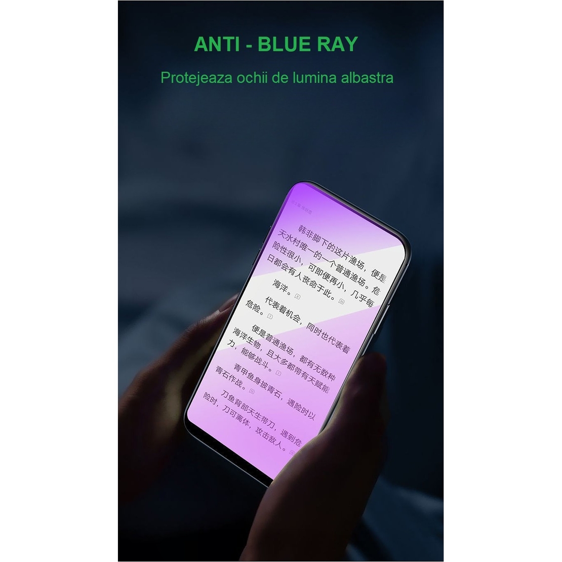 Folie de Protectie, Vafy, pentru iPhone 15 Pro, Flexible Hidrogel Protectie Blue Ray, Full Cover, Reparare Automata, Transparent