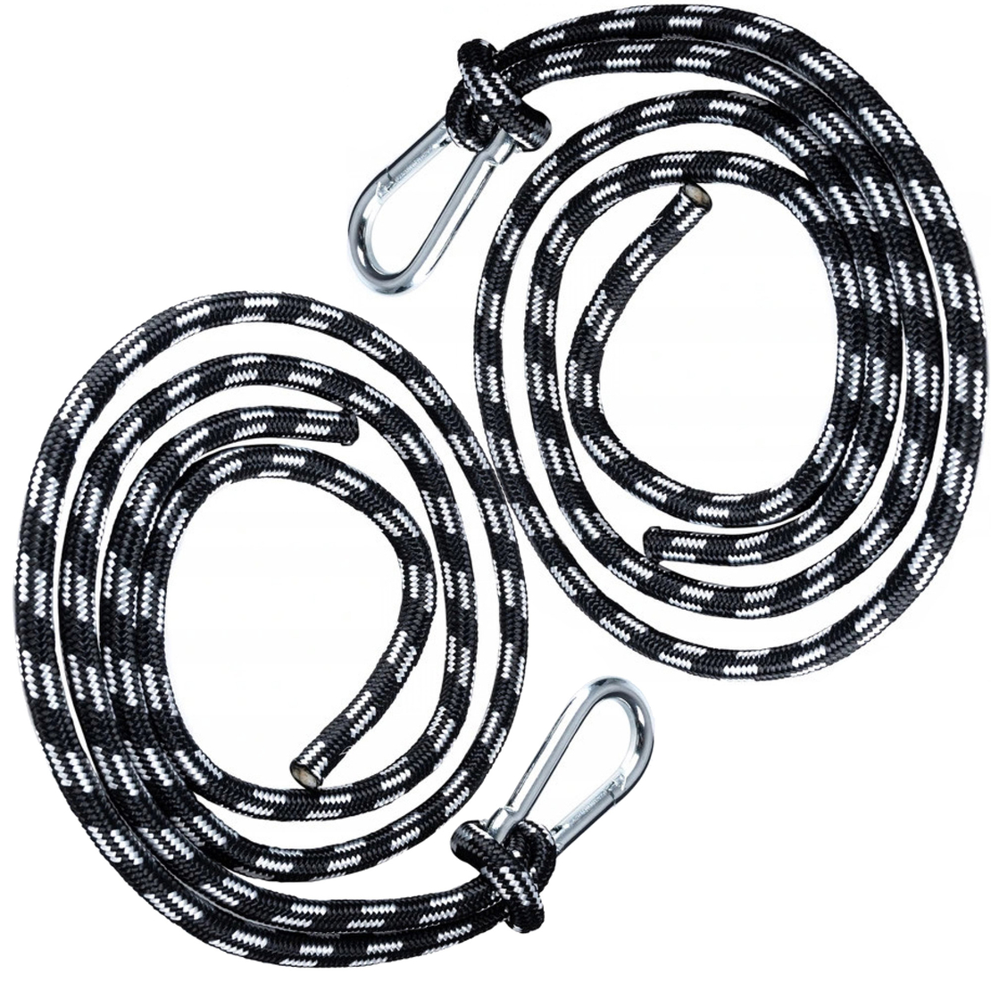 Kit de montare hamac cu 2 franghii de 180cm si 2 carabine, sarcina 2x200kg