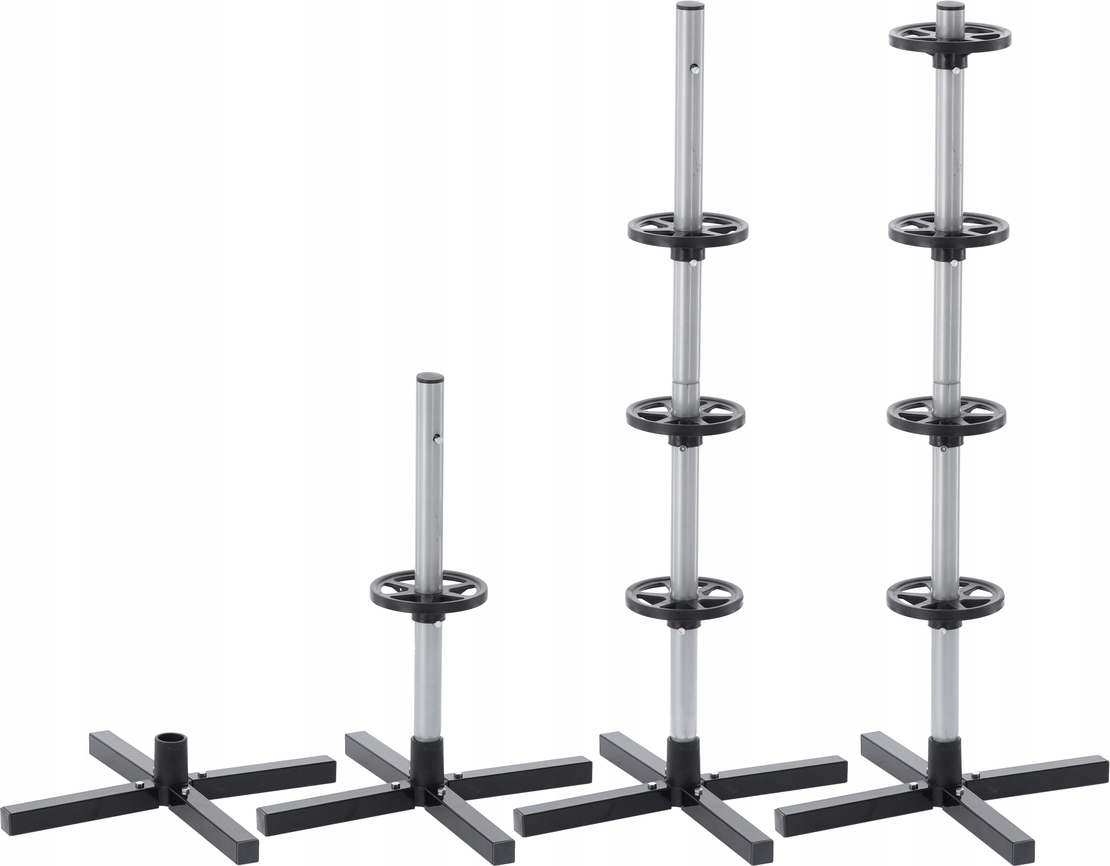 Suport depozitare anvelope 4 roti, cadru metalic, 45x45x105 cm, capacitate 100 kg, negru
