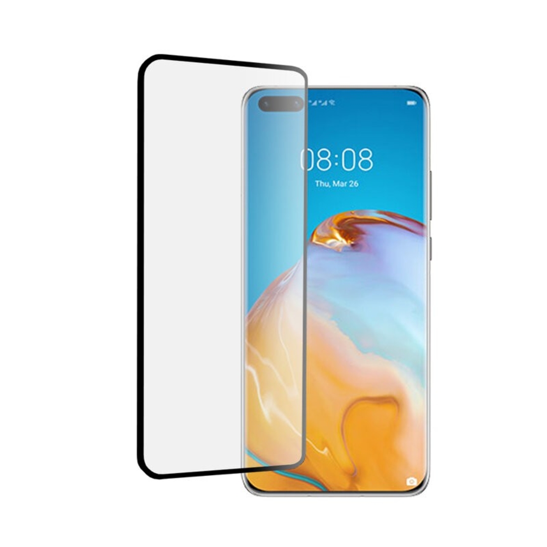 Folie Sticla Curbata Huawei P40 Pro Full Glue Negru
