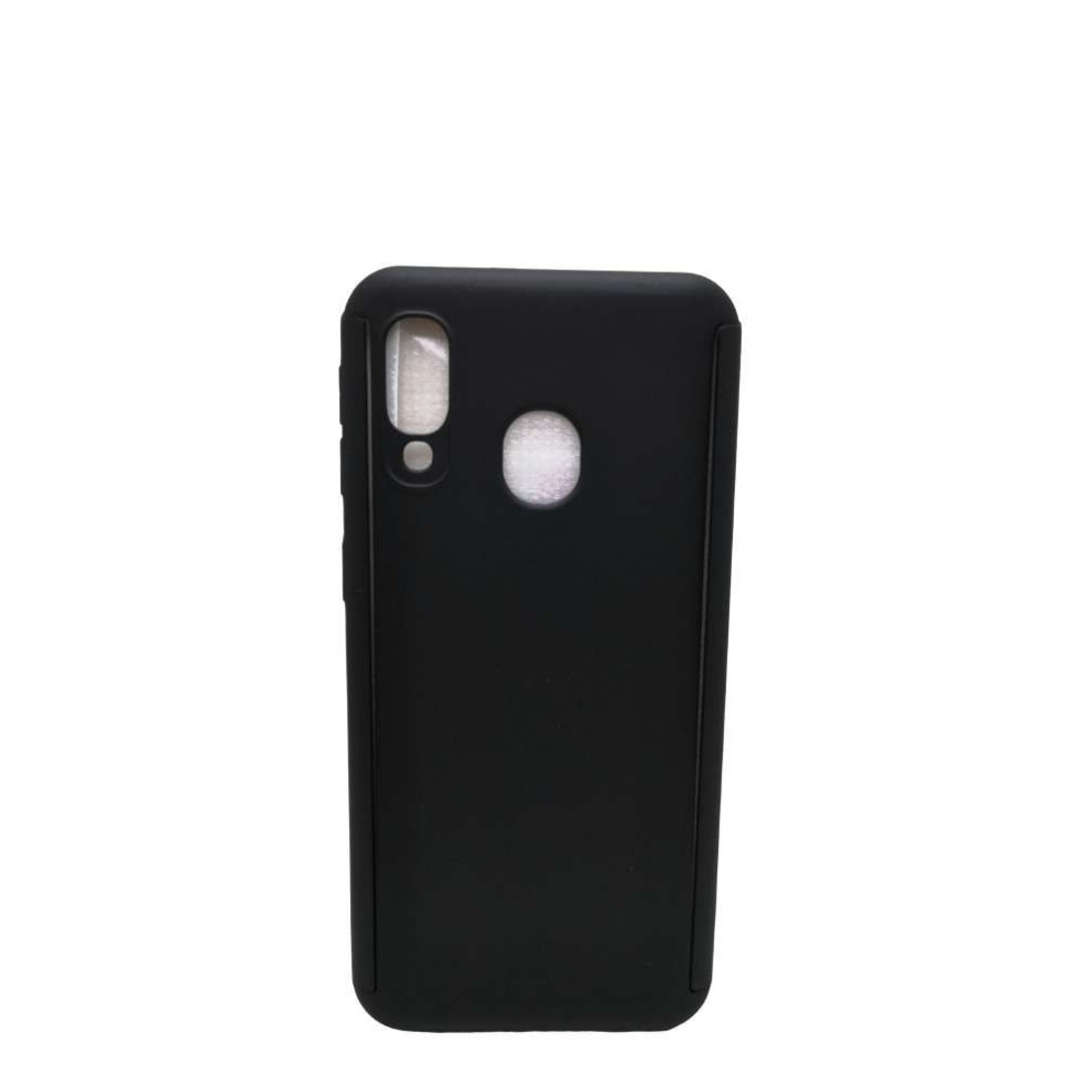 Husa de Protectie, Flippy, pentru Samsung Galaxy A40, cu Acoperire Completa 360, cu Folie de Protectie, Plastic, Negru