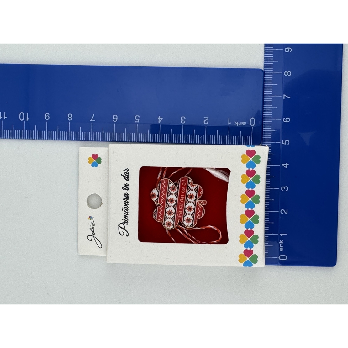 Martisor Brosa Mica in Cutie, Jolie, Design cu Mesaj, Dimensiune 2.5-3 cm, Material Metal, Model Traditional Trifoi