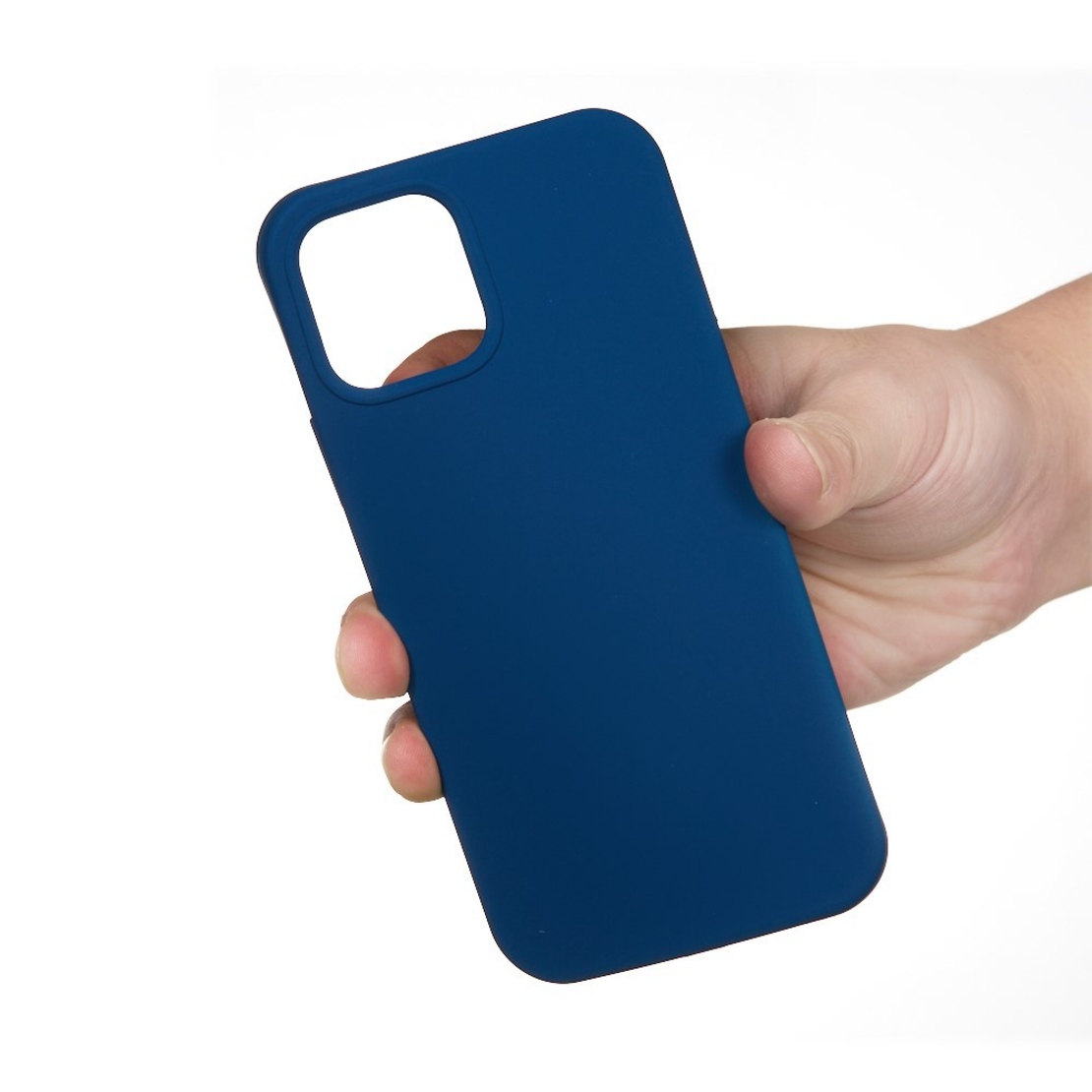Husa protectie compatibila cu Samsung A51 Liquid Silicone Case Albastru inchis