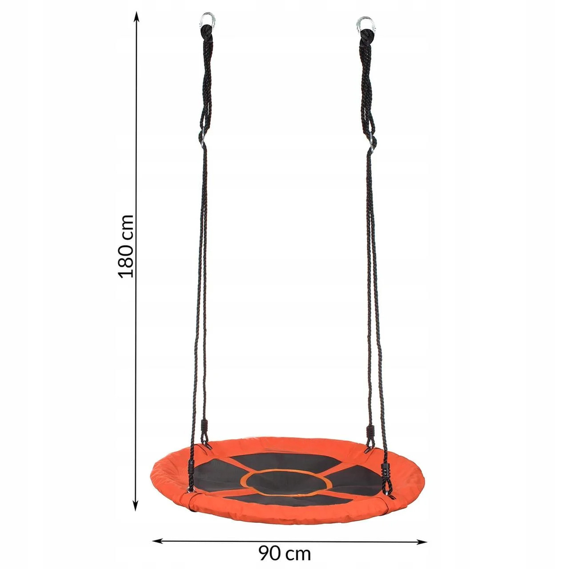 Leagan tip cuib Sersimo G-Line, 100cm, inaltime reglabila, 150 kg, Portocaliu Negru
