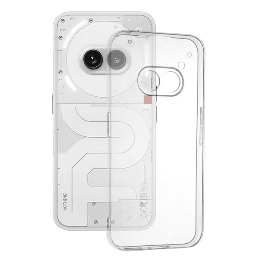 Husa de Protectie, Vafy, pentru Nothing Phone 2a, TPU Protect Plus, cu Dust Plug, Transparent