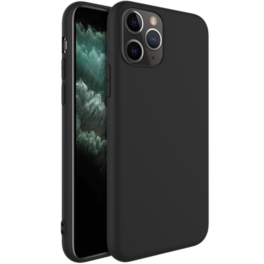 Husa protectie Vafy compatibila cu Samsung A03s Matte Tpu Negru Mat