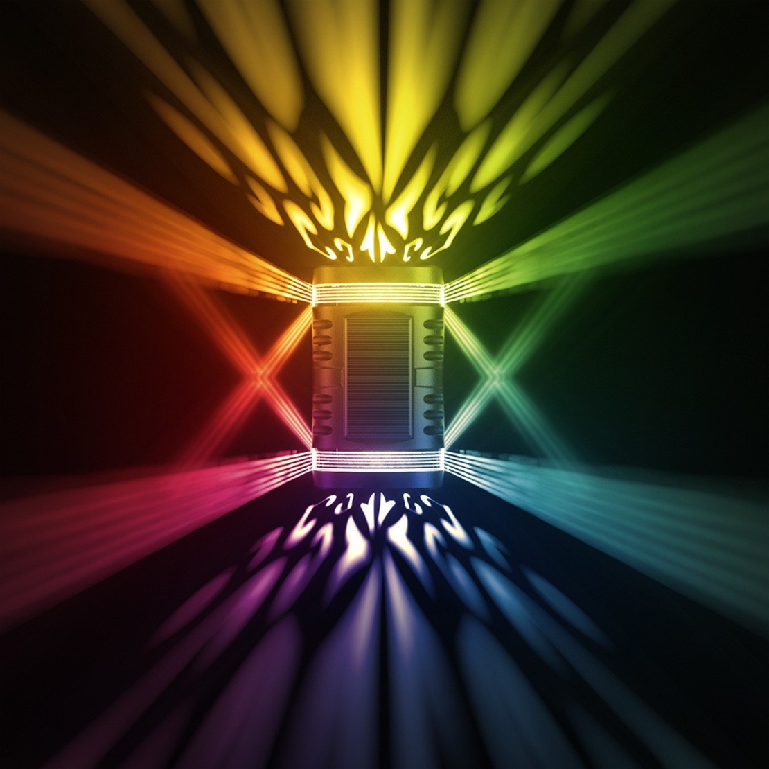 Lampa solara LED decorativa cu lumina bidirectionala Flippy, IP65, 1.2V, 600mah, 15.1 x 9 x 6 cm, material ABS, multicolor