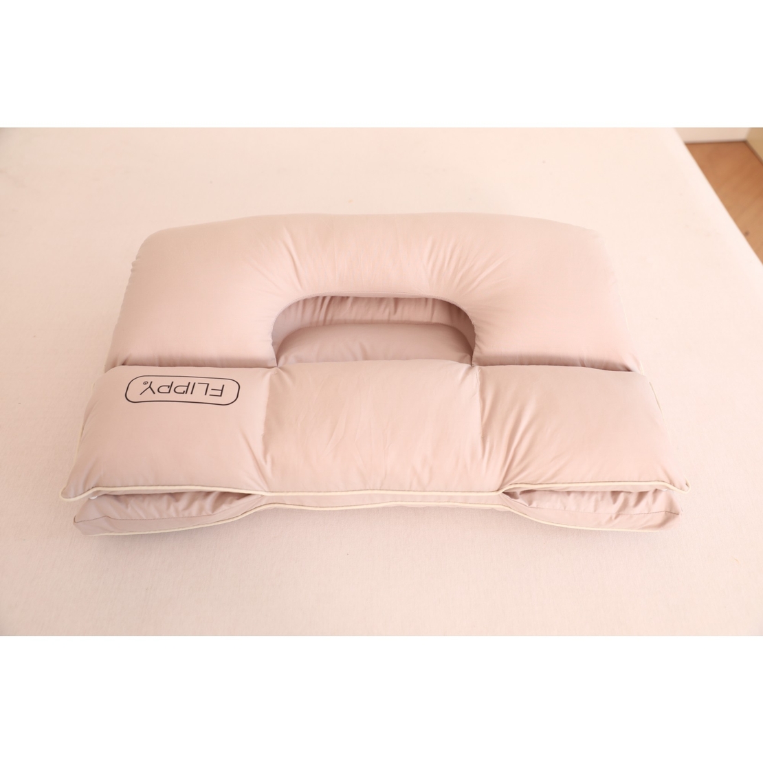 Perna Ortopedica 3 in 1, Vafy, Strat Dublu, Protectie Cervicala, pentru Adulti, 45 x 70 cm, Gri