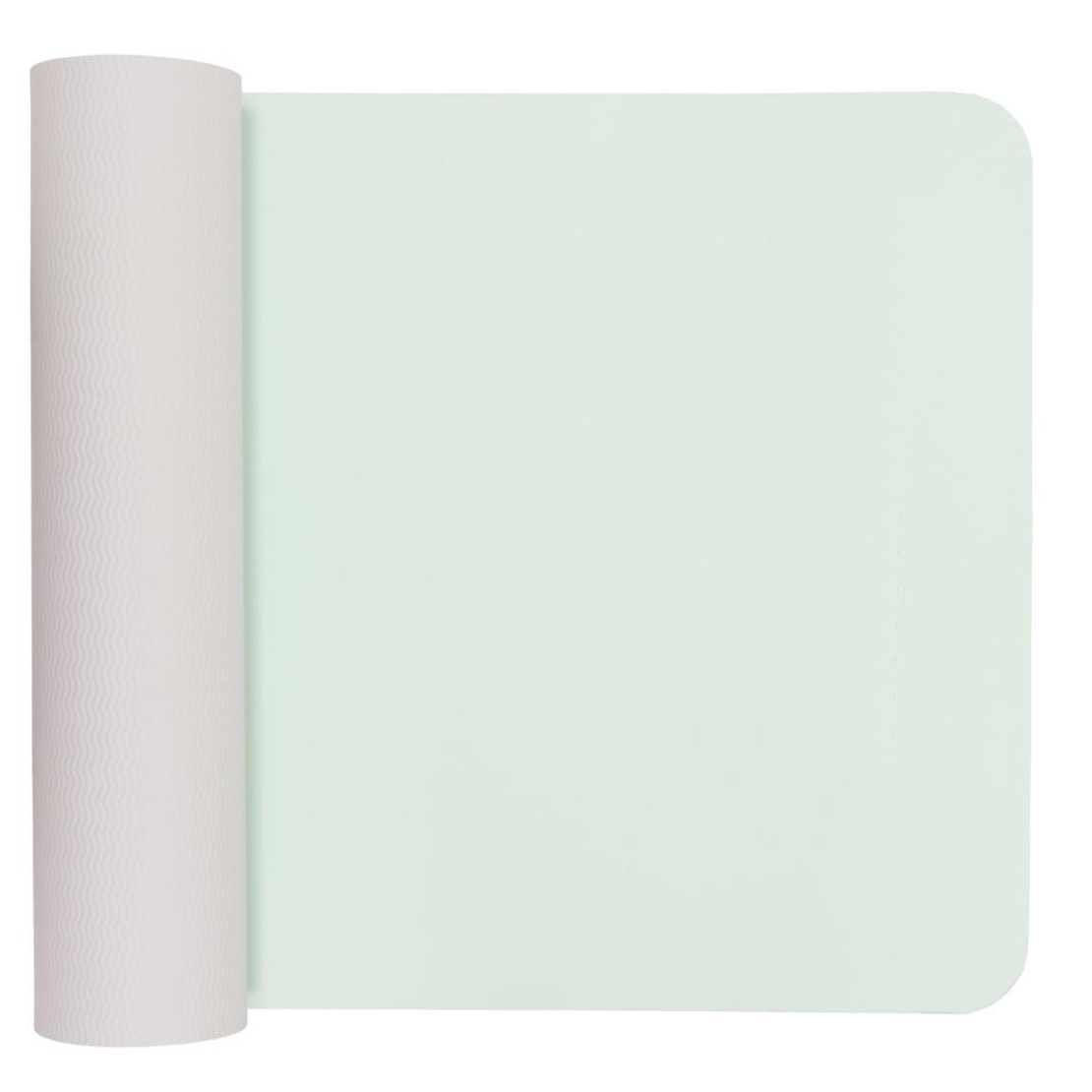 Saltea fitness antiderapanta din TPE, 183x61x1 cm, cu curea transport, verde menta