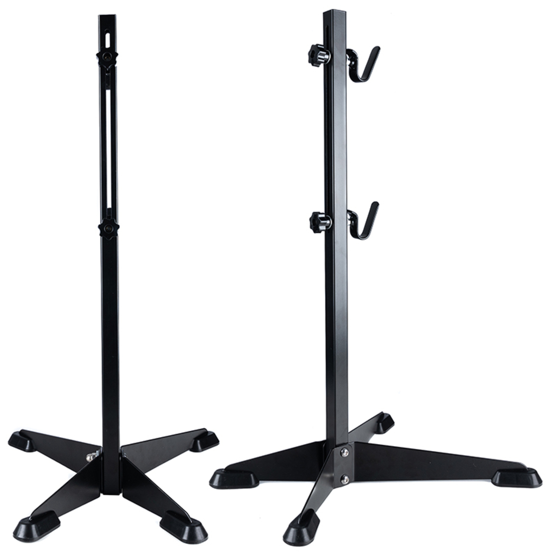 Suport service pentru biciclete cu inaltime reglabila, otel si cauciuc, 30 kg, negru