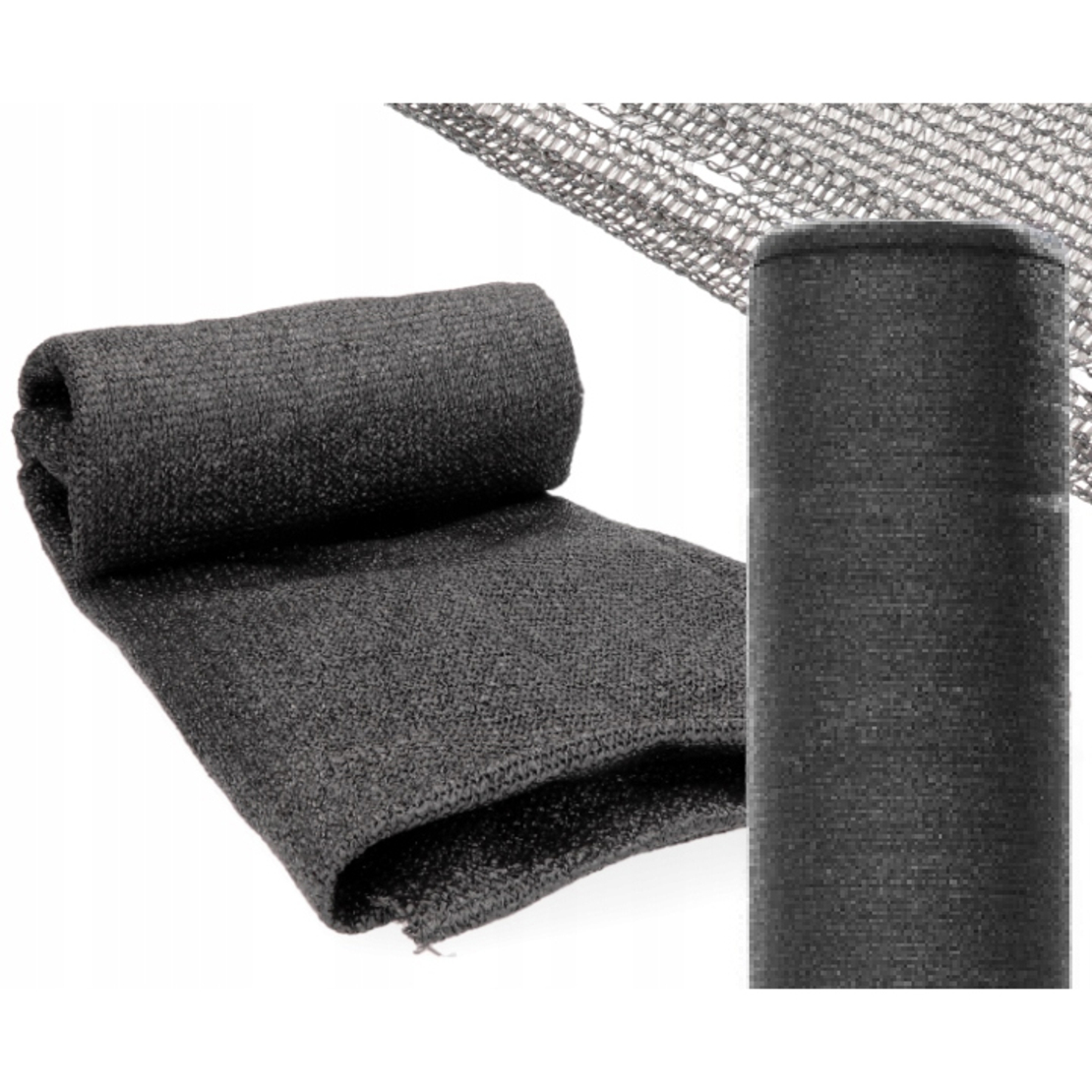Plasa umbrire si intimitate pentru gard, 1.5m latime, 50m lungime, 135g densitate 90%, gri antracit