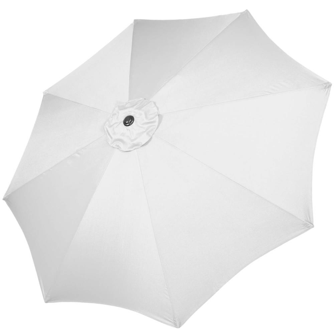 Umbrela terasa gradina, cu manivela si inclinare, diametru 300cm, Gri deschis