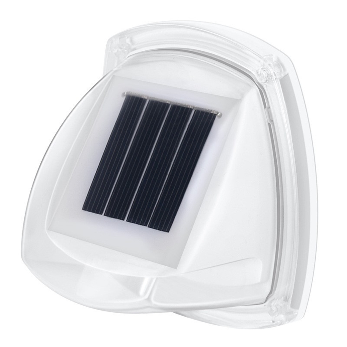Lampa Solara LED pentru Gradina, Flippy, Set 2 Bucati, Tip Aplica pe Perete, 8.5 x 9 cm, 2V, ABS, 600mAh, Rezistent la apa, 8 LED-uri Alb Rece, Alb