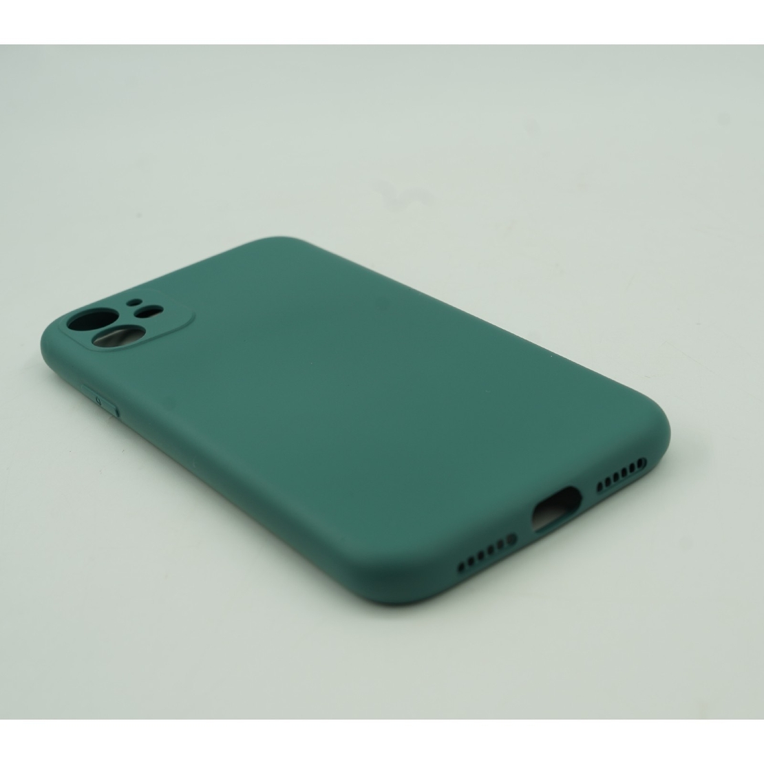 Husa protectie Vafy compatibila cu Apple iPhone 12 Mini Liquid Silicone Case Verde
