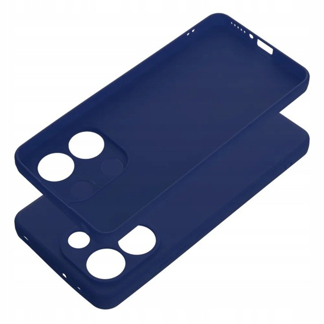 Husa de Protectie, Vafy, pentru Xiaomi Redmi Note 13 5G, Liquid Silicone, cu Microfibra pe Interior, Protectie Antisoc, Compatibil Incarcare Wireless, Albastru