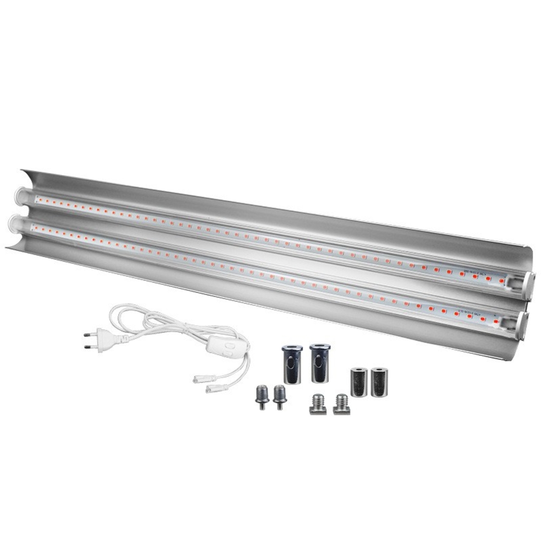 Lampa dubla pentru cresterea plantelor Flippy, 50 cm, T5, tehnologie LED, nu afecteaza plantele, potrivit pentru intregul ciclu de crestere