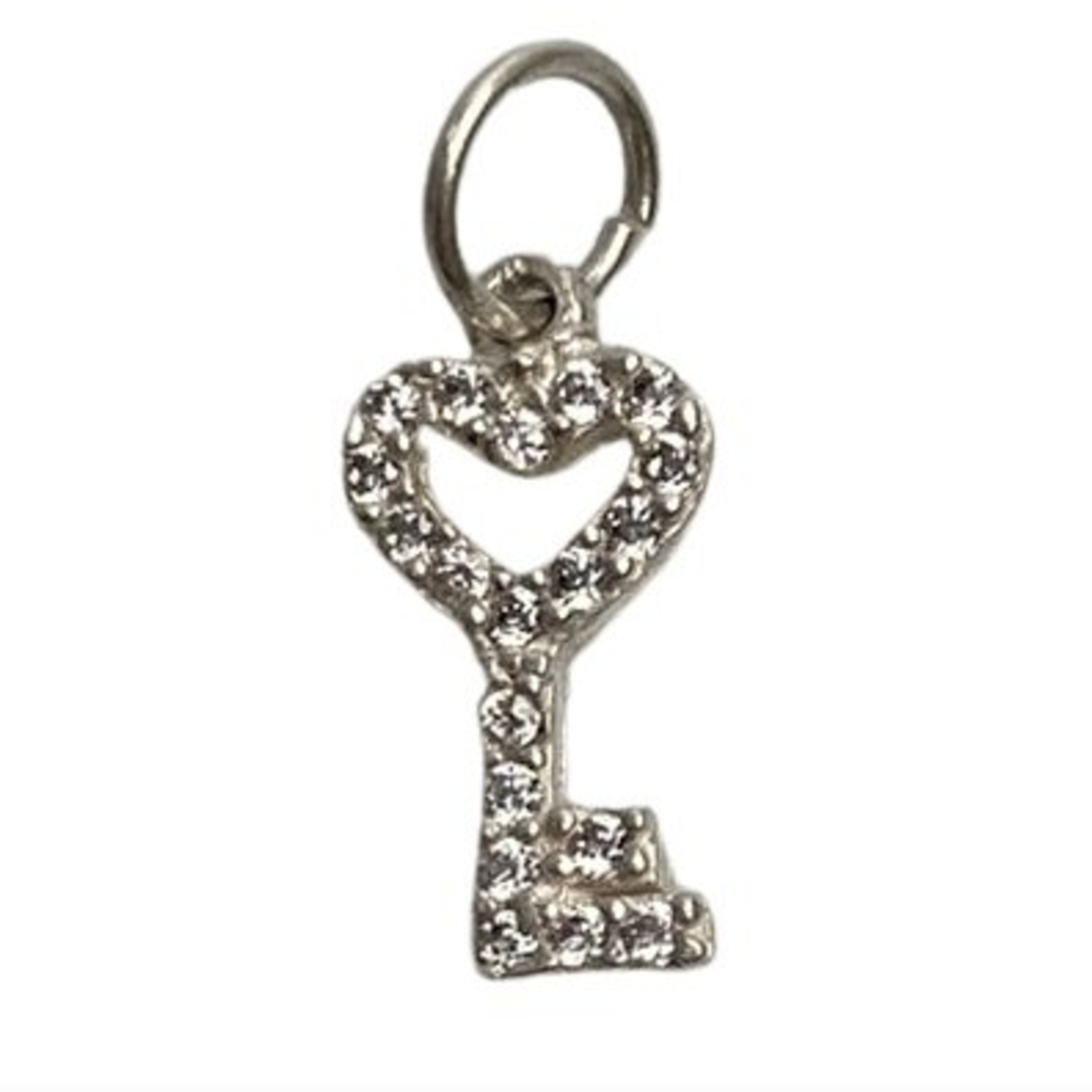 Pandantiv din Argint 925, model Cheie cu pietre, 0.95 g