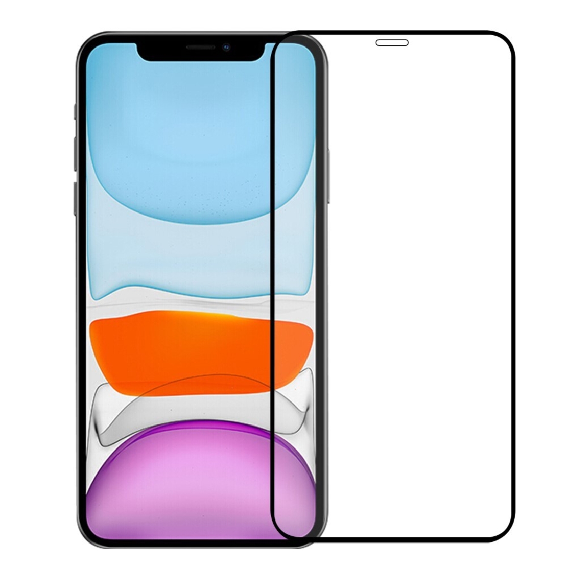 Folie Sticla Securizata Flippy, compatibila cu Apple iPhone 12 Mini , Negru