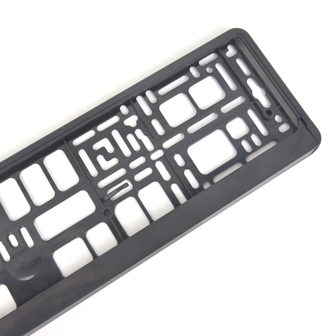 Suport Placute de Imatriculare, Flippy, Standard European XC-W341, din Plastic, Rama pentru Placute, 52.7 x 13 x 1.2 cm, Negru