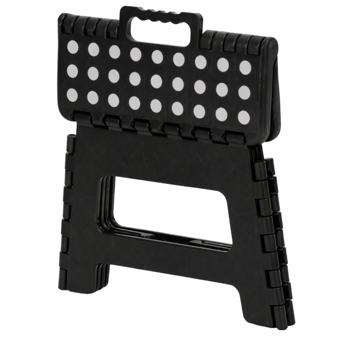 Scaun inaltator multifunctional tip scara, antiderapant, 22 cm, maxim 150 kg, negru